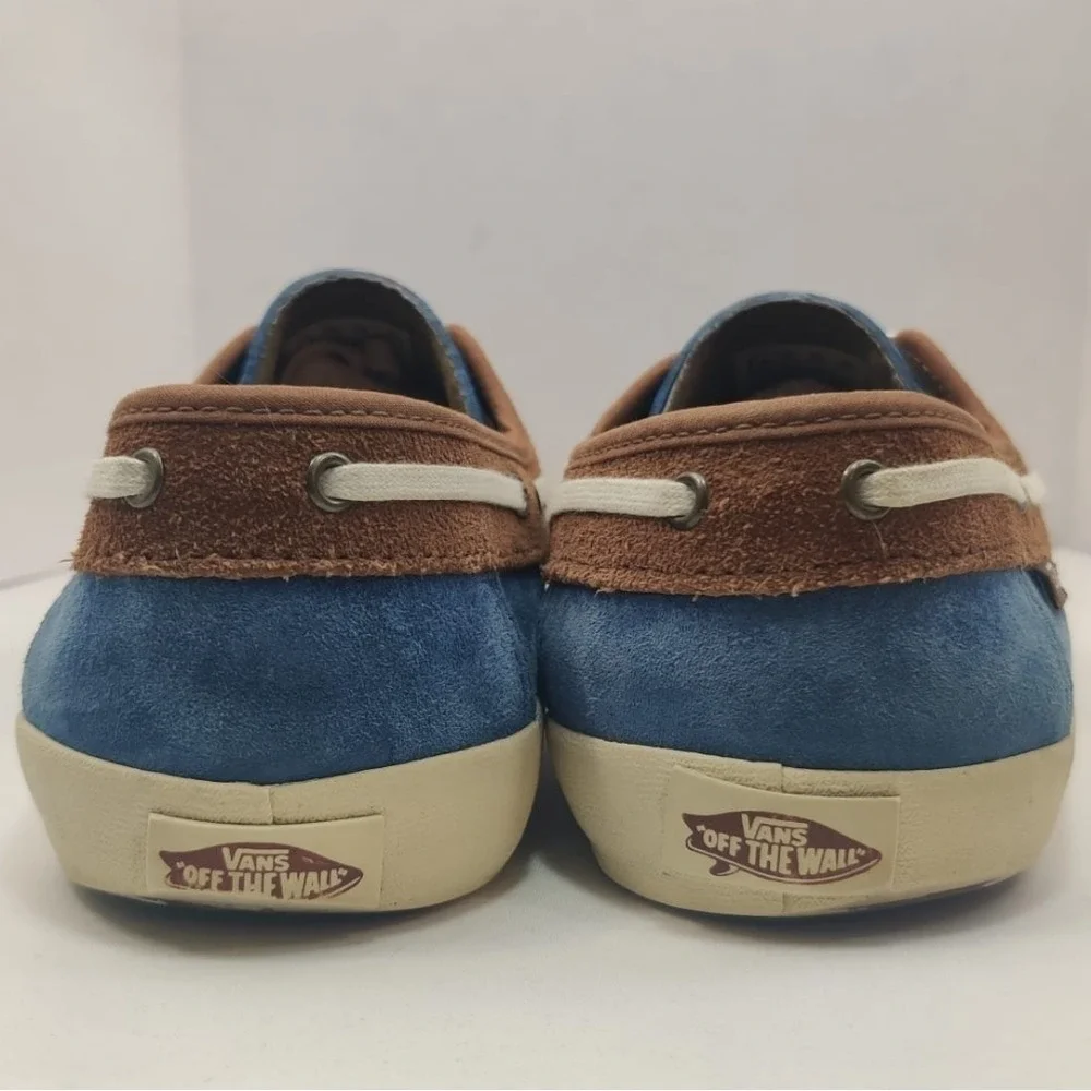 VANS Chauffeur 2.0 Boat Shoes Suede Two Tone Men's 7.5 Preppy Nautical Surf Line